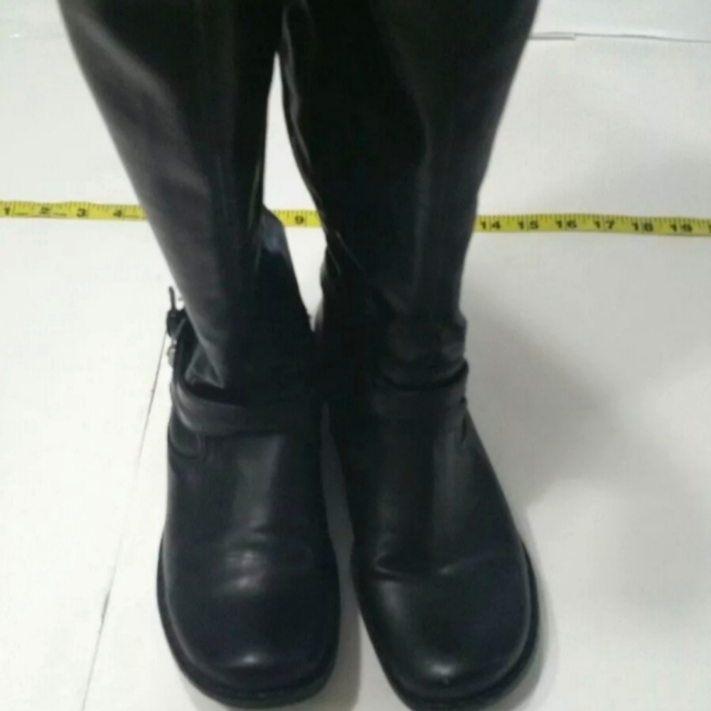 Bare Traps Womens  Closed Toe Knee High Riding Boots, Black, Size 7